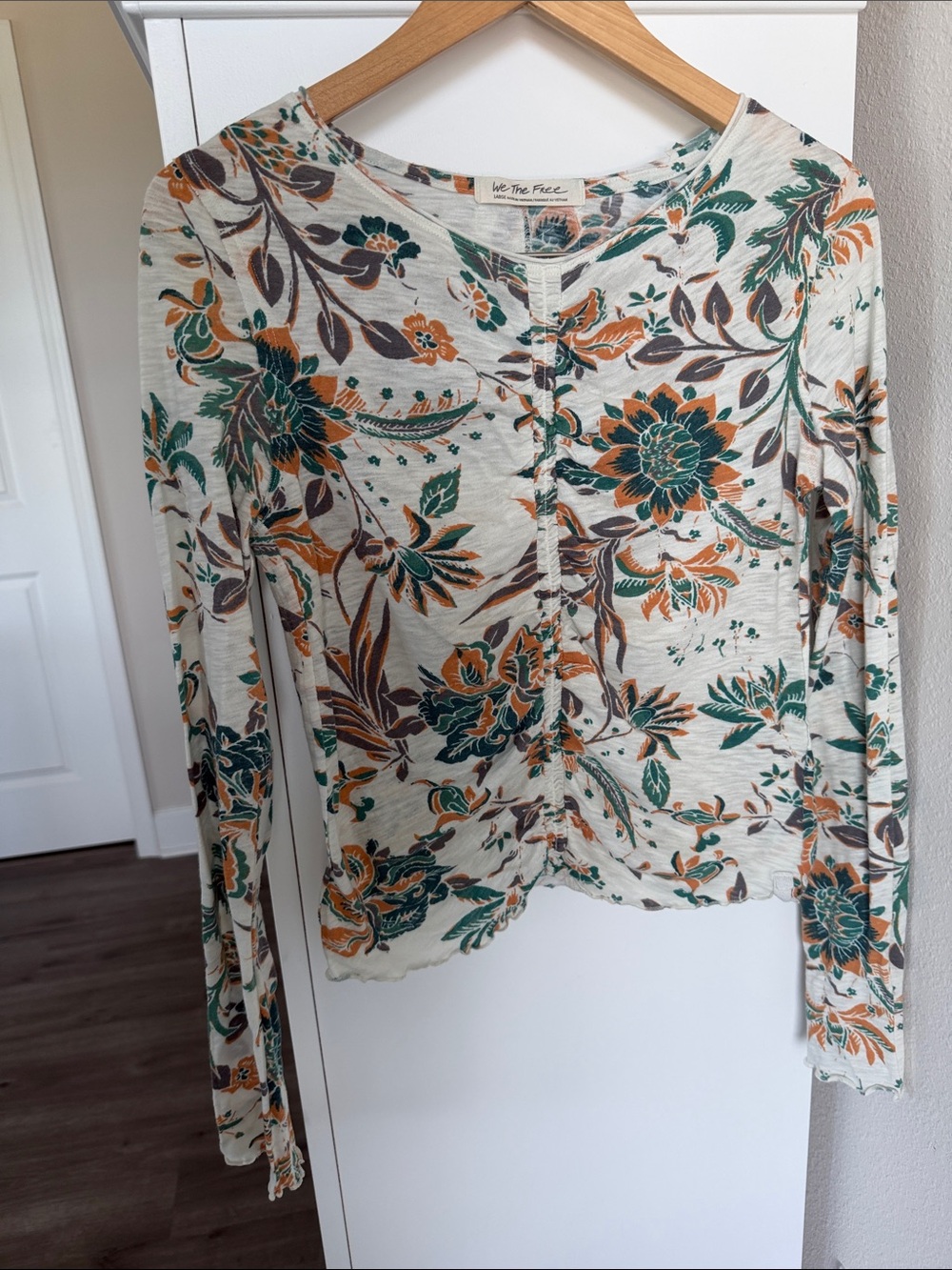 We The Free Floral Long-Sleeve Top